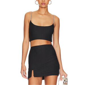 Alix Nyc 'Hugo' Black Crop Top Size S